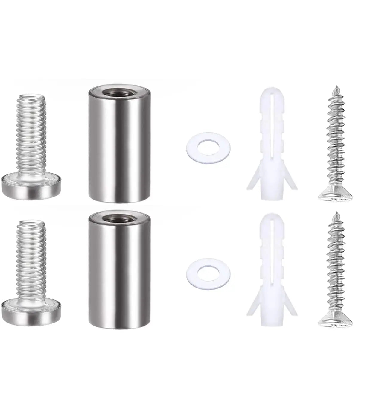 Personalisiertes Schiefer - Hausschild mit Gravur – Familienname – 25×12 cm – Edelstahl - Abstandhalter (20 mm) - AM3D Shop