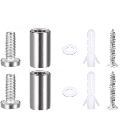 Personalisiertes Schiefer - Hausschild mit Gravur – Familienname – 25×12 cm – Edelstahl - Abstandhalter (20 mm) - AM3D Shop