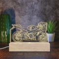 Personalisierte Motorrad Lampe aus Foto, LED Acryl Lampe, Geschenk für Männer, Geschenk für Motorradliebhaber, individuelles Bike Geschenk