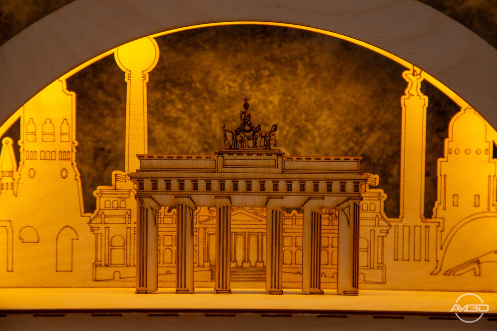 Schwibbogen "Berlin Skyline - AM3D ShopSchwibbogen