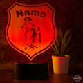 Tischlampe Feuerwehr - Wappen LED Nachtlicht aus Acryl - AM3D Shopmit Kunststoffsockel