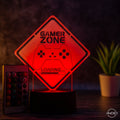 Tischlampe Gaming für Kinderzimmer - Gamer Zone - LED Nachtlicht aus Acryl - AM3D Shopmit Kunststoffsockel