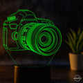 Tischlampe Kamera // Fotograf // Nachtlicht LED Acryl // Geschenk für Fotografen - AM3D Shopmit Kunststoffsockel