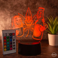 Tischlampe, Lampe Weed / 420 / Mary Jane/ Bier / Pillen/ Best Friends/ Geschenk Weed - AM3D Shopmit Kunststoffsockel