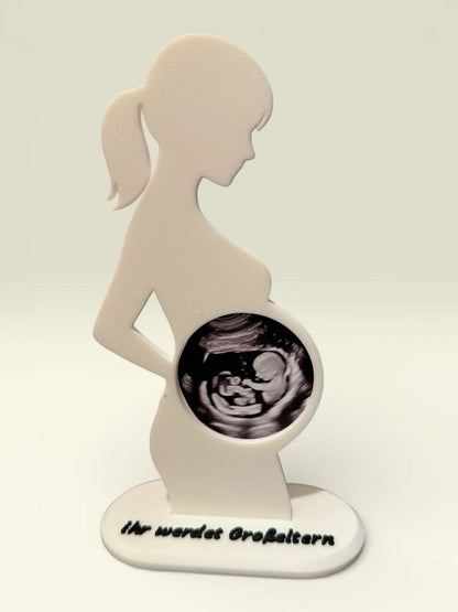 Ultraschall - Aufsteller „Werdende Mama“ – mit Wunschtext - AM3D Shop